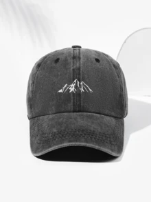 1 件男女通用山地刺绣复古棒球帽，可调节带子，适合男士日常时尚、户外露营、旅行 - C - 查看 11