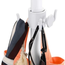 Hak na parasol plażowy, widełki podstawy parasola plażowego, wkładka do parasola plażowego, plastikowy hak na parasol z czterema widełkami, ręcznik/czapka/ubrania/aparat fotograficzny/okulary przeciwsłoneczne/torba, odpowiedni na plażę i kemping