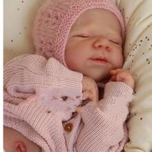 18 Inch 45 CM New Arrival Reborn Girl Dolls Full Body Vinyl Realistic Newborn Baby Toddler Doll Silicone Lifelike Baby Dolls Birthday And Xmas Present - Hồng - Xem 2