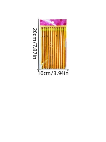 12/24pcs HB Wooden Pencils With Eraser Tops, Stationary And Study Supplies School Supplies,Back To School