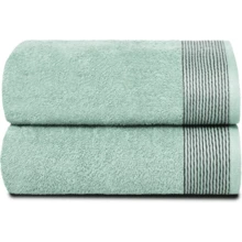Ultra Soft 2 Pack Oversized Bath Towel Set 28x55 Inches, 100% Cotton Large Bath Towels, Ultra Absorbant Compact Quickdry & Lightweight Towel, Ideal For Gym Travel Camp Pool - Brown - 海綠色 - 查看 1