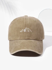 1 件男女通用山地刺绣复古棒球帽，可调节带子，适合男士日常时尚、户外露营、旅行 - C - 查看 14