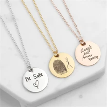 Collar con dije del texto de la escritura a mano real personalizada, dije de disco con escritura a mano personalizada, charms personalizados para planificador, ramos de boda, regalos conmemorativos