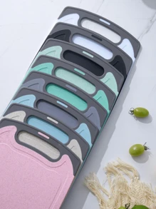 1 Stück doppelseitiges antibakterielles und schimmelresistentes Schneidebrett für den Haushalt, Hilfsmittel zum Schneiden von Lebensmitteln, Schneidebrett für Obst, klebiges Küchen-Schneidebrett, Messer-Board, Gastronomie