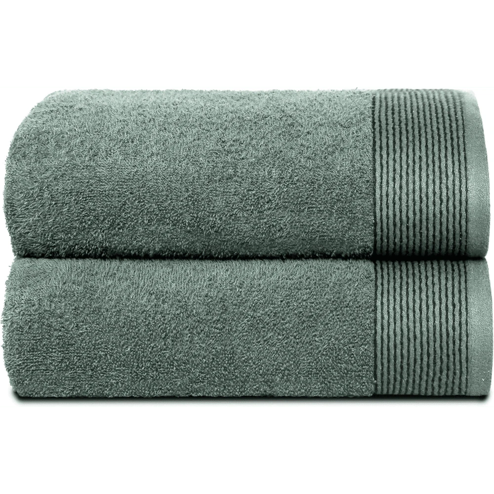 Ultra Soft 2 Pack Oversized Bath Towel Set 28x55 Inches, 100% Cotton Large Bath Towels, Ultra Absorbant Compact Quickdry & Lightweight Towel, Ideal For Gym Travel Camp Pool - Brown - Jade - View 1