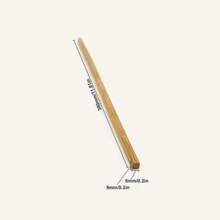 10 根 30 厘米/11.81 英寸碳化竹棒 - 适合工艺品和 DIY 爱好者