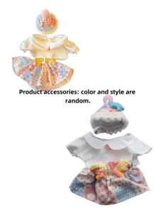Ropa de 20cm de muñeca, vestido aleatorio, ropa de peluche intercambiable para muñecas vivientes. (Se vende solo la ropa. Los pequeños accesorios en la ropa son aleatorios. ¡Piénsalo bien antes de comprar si te importa!) - Multicolor - Ver 10