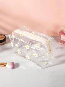 2 Stück Reise-Kulturtasche Set, ideal für den Schulstart. Diese kompakte und stilvolle Makeup-Tasche und tragbare Kulturtasche sind für die täglichen Reisen und den Urlaub von Frauen geeignet. Großvolumige, farbenfrohe Blumenmuster PVC Makeup-Tasche, transparente tragbare Reise-Plastik-Reißverschlusstasche, multifunktionale Kulturtasche-Organizer, Makeup-Tasche/Hautpflege-Tasche, Kulturtasche, Weihnachtsgeschenk, kleine Tasche/Clutch/Handtasche für Frauen, Kosmetik-Organizer, Make-up-Pinsel-Organizer, Mini-Organizer, Großraum-Organizer, Weihnachtsgeschenk, Frauengeschenkempfehlung. - Verschiedenfarbig - Übersicht 2