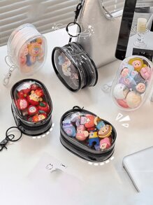 A Storage Bag For Small Toys And Accessories, Enclosed Transparent Blind Box Display Storage Bag,Blind Box Storage Bag, Pendant Bag, Mini Cute Display Walking Doll Bag,Data Cable Storage Bag, Charger Storage Bag, Headphone Storage Bag, Jewelry Storage Bag, Cosmetics Storage Bag,Transparent And Visible, Lightweight And Easy To Carry, Dustproof, Waterproof And Dirt Proof