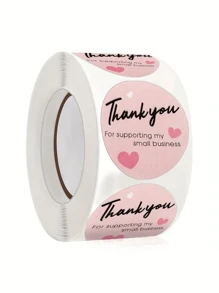 1 Pack Of 500 "Thank You" Stickers And 50 Gratitude Cards - Children's Motivational Reward Stickers, Back To School Gift Packaging Decor Labels, Teacher Appreciation And Friendship Gifts (Cute Design, Vinyl)