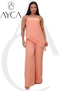 Very Simple Elegant Party Casual Silk Asymmetrical Office Beach - CÁ HỒI CAM - Xem 2