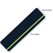 1pc/5pcs Stair Treads Anti-Slip Strips, Matte PET Universal Adhesive Tape For Stairs, Glow-In-The-Dark Anti-Slip Anti-Fall Stickers - green night light - View 13