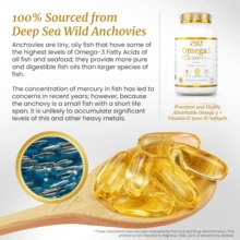 Omega 3 Fish Oil Supplement With Vitamin D3 5000 I.U - Omega 3 + D3 By Signify Nature | Fish Oil 1000mg Triglyceride Capsules For Brain Health And Cardiovascular Heart Health- Omega3 EPA DHA + VIT D 3 - 90 CT Softgels - 無味 - 查看 5
