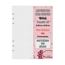 Rayale 100 Hojas De Repuesto Para Carpeta Sin Margen De 150gr Tamaño Carta Ráyale