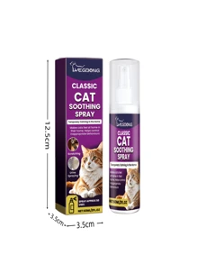 Pet Cat Calming Spray, Gentle Formula To Help Relieve Anxiety, Scratching And Urination Behaviors. Contains Special Ingredients To Quickly Soothe And Relax Cats. Suitable For Various Pets Like Cats And Dogs, Effects May Vary For Different Dogs, Can Increase Usage To Train Dogs. Pet Gift, Cat Gift, Holiday Gift, Pet Care, Party Favor.
