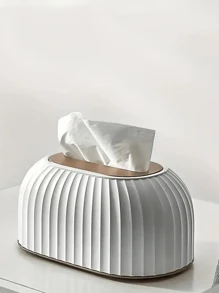 1pc Luxury High-End Paper Tissue Box With Lifting Spring Inside, High-Quality Coffee Table Napkin Paper Box For Living Room, Home Use Facial Tissue & Wet Wipe Dispenser