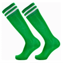 Kit 4 Pairs Of Adult Striped Sports Football Socks - Green - View 3