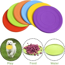 1pc Dog Flying Disc,Dogs Training Interactive Toys,Puppy Flyer Toy Dog Flyer,Lightweight Soft Floating Saucer For Small Medium Dog Outdoor Sport,On Teeth