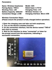 GENAI [Versión mejorada] Audífonos inalámbricos mini GENAI, ligeros y en el oído, con micrófono incorporado, a prueba de agua, sonido envolvente premium, conexión de larga distancia, con funda de carga