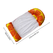 1 Folding Reclining Fruit Floating Bed (PVC), For Beach, Lake, Pool, Adult Seat Raft, Water Pad, Water Pool Games, Family Pool And Water Fun, Beach Buoy, Outdoor Games, Party Gift, For Adults, Suitable For Pool, Party, Beach - View 8