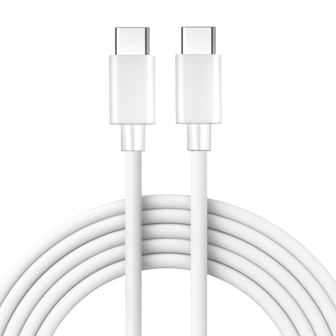 65W Fast Chargeur Cable,USB-C To USB-C Cable 3 Ft/100cm,Transmit Data,Charger Cable Fast Charging Galaxy A15 A25 A35 A55 A54, S24 S23 S22 S21 S20 S10 S10e, Note 20 2010, Moto G, Phone 16 15 White Data Cable