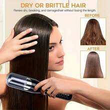 Recortadora inalámbrica recargable de puntas abiertas, recortadora de puntas abiertas, eliminador de cabello dañado, tratamiento de cuidado del cabello, recortadora de puntas de cabello recargable por USB portátil para uso doméstico, dispositivo de recorte de cabello, cuidado del cabello - Multicolor - Ver 4
