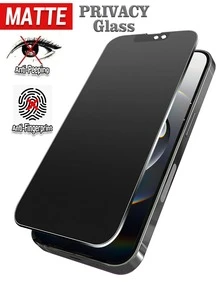 Yezodawee 1片磨砂防窥屏保护膜，兼容 16 Pro Max/16 Plus/15 Pro Max/14/13/12/11/XR/X/XS/7/8，9H防窥磨砂钢化玻璃隐私膜，2.5D防指纹磨砂防窥屏保护膜（6.1英寸），全覆盖磨砂防窥钢化玻璃屏保护膜，磨砂质感，生日礼物，送给家人、朋友，手机屏幕保护膜，手机配件 - 1pc Matte - 查看 21