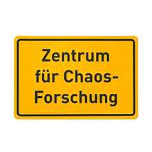 Schild "Chaos-Forschungszentrum": 12 x 8 Zoll / 30 x 20 cm Metallparty-Dekoration - perfektes Geschenk für Kollegen, Freunde oder Geburtstagsfeierlichkeiten