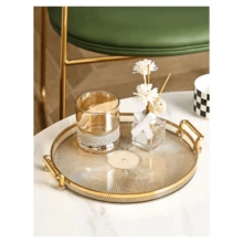 1 Piece Luxury Table Serving Tray With Double Handles - 彩色 - 查看 1
