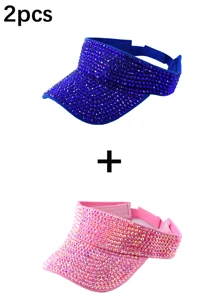1pc Women's Premium Jewel Encrusted Colorful Rhinestone Embellished Baseball Cap, Dazzling & , Suitable For Daily Commute, Sports, Outdoor Activities