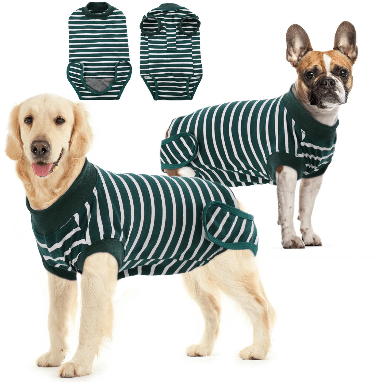 Traje de recuperación para perros, Atuendo de recuperación para perros, Traje de recuperación post-operatoria (Adecuado para perros y gatos), Camisa de recuperación para perros (Para perros hembra y macho), Alternativa al cono collar, Chaleco post-cirugía