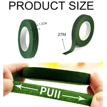 5pcs/1pc Green Floral Stem Wrap Tape, Artificial Flower Self-Adhesive Floral Tapes, Florist Green Ribbon, DIY Wedding Flower Supply, For Bouquet Stem Wrap And Floral Crafts, Wedding Bouquet