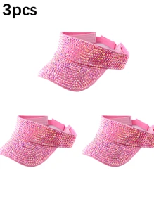 1pc Women's Premium Jewel Encrusted Colorful Rhinestone Embellished Baseball Cap, Dazzling & , Suitable For Daily Commute, Sports, Outdoor Activities