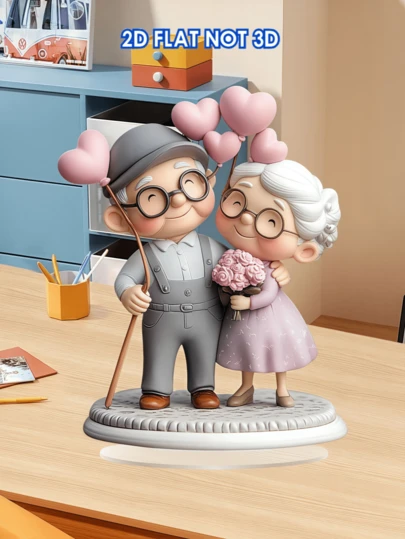 Growing Old Together, Sweet Love, Acrylic Desktop Ornaments, Family Gatherings, Holiday Decorations, Gifts,Outdoor Decor,Home Decor Living Room,Birthday,Desk Accessories,Classroom Decor,Halloween