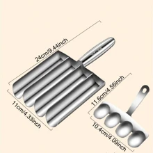 1 pezzo Strumento per formare le polpette, in acciaio inox 304, pressatrice per polpette manuale antiaderente, set per polpette e falafel in acciaio inox - antiaderente, utensile da cucina multifunzione per formare polpette, impasto e palline di riso sorbetto, dalla forma perfetta, strumenti per la cucina di casa