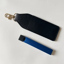 1 Stück Tragbare PU Tasche Anti-Verlust Halter mit Schlüsselanhänger für Verdampfer Geräte, Raucher Zubehör