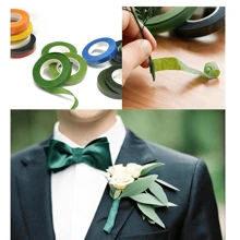 5pcs/1pc Green Floral Stem Wrap Tape, Artificial Flower Self-Adhesive Floral Tapes, Florist Green Ribbon, DIY Wedding Flower Supply, For Bouquet Stem Wrap And Floral Crafts, Wedding Bouquet