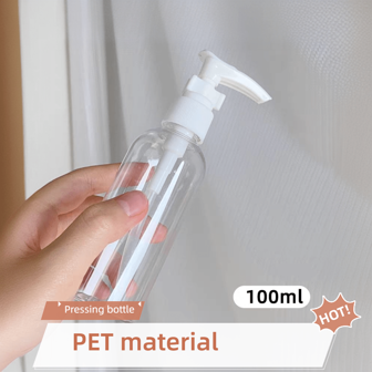 Travel Dispenser Pump Bottles - 3.38oz Capacity, Portable Shampoo, Conditioner, Hand Wash, Lotion, Liquid Soap, Creams & Massage Oil Dispenser For Business Travel, Fragrance-Free