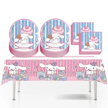 Sanrio Sanrio 41 Pcs Hello Kitty Party Decoration Hello Kitty Pink Kitty Including 1pc Tablecover 20 Pcs 7 Inches Plates And 20 Pcs 6.5 Inches Napkins Theme Birthday Party Decoration Favor Sets
