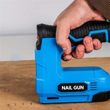2-In-1 Cordless Nail Gun, 3.7V USB Powered Lithium Battery, Portable Electric Straight & Staples Tool For Woodworking, DIY, Home Renovation, Indoor Use, With Attached Accessories, 1500mAh Rechargeable Battery