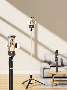 Bastone per selfie/treppiede retrattile da 170 cm/67 pollici con telecomando senza fili, compatibile con , telefoni Android, adatto per live streaming, vlog, riunioni di famiglia, feste di Natale, selfie portatili, attività all'aperto, interviste per vacanze estive, viaggi, attività all'aperto, live streaming