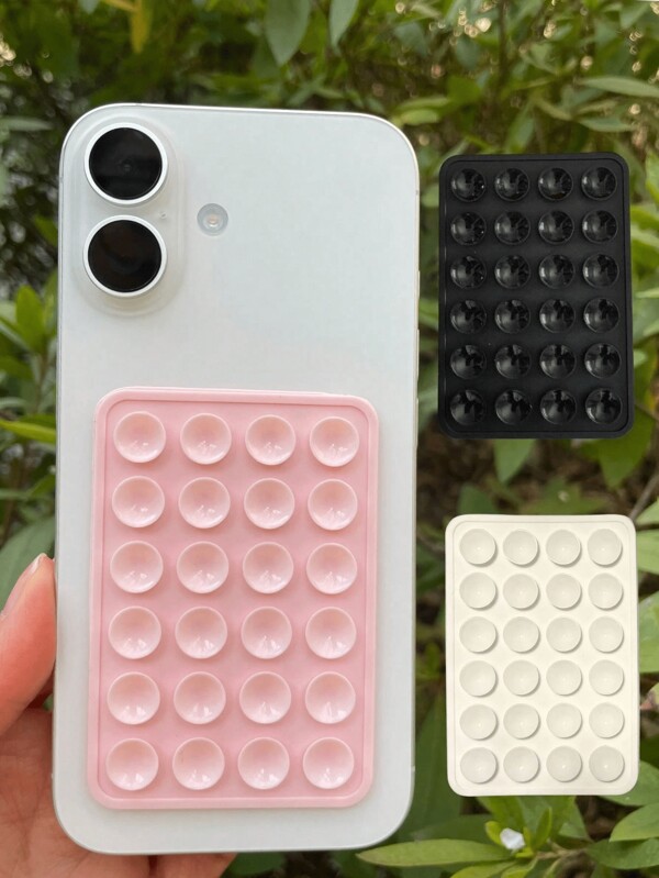 2 Pieces Thicker Version Silicone Cup Holder With Suction Cup For Mobile Phones, Cell Phone Suction Cup, Octobuddy, Sticky Phone Grip Device, Sticky Phone Holder For Mobile Phone