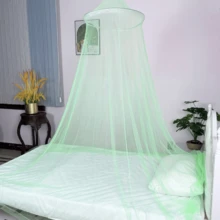 1 Pc Bed Canopy Mosquito Net, Bed Canopy For Kids Room Decor - Insect Protection Hanging Canopy For Adults, Babies, Outdoor Camping, Garden Protection, No Opening - Baby Blue - View 11