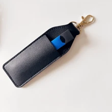 1 Stück Tragbare PU Tasche Anti-Verlust Halter mit Schlüsselanhänger für Verdampfer Geräte, Raucher Zubehör