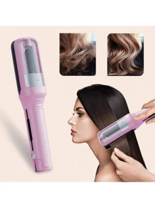 Juego de cortadora de pelo automática inalámbrica, recortadora desmontable para reparar puntas abiertas, recortadora de puntas del cabello para cabello seco, dañado y frágil, herramienta de corte de cabello portátil USB, regalo profesional para el cuidado del cabello, adecuado para uso en salón y hogar