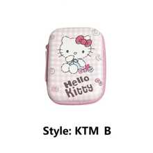 Sanrio 1 Hello Kitty Reißverschluss Tasche, geeignet zum Aufbewahren von Datenkabeln und tragbarem elektronischem Zubehör, stoßfest, druckfest und langanhaltend.