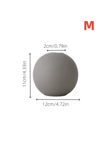 Um Vaso Esférico Dourado de Luxo Suave, Adequado para a Sala de Estar, Sala de Jantar, Escritório, Corredor...