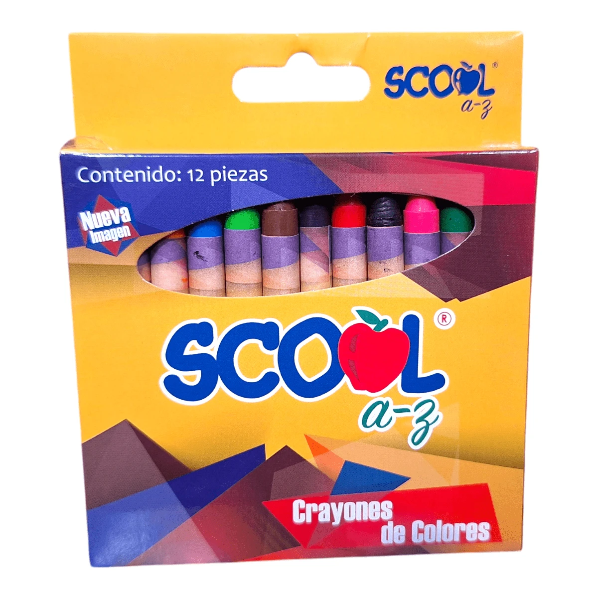 Crayons Set 3 Packs Of 12 Scool Thin Bright Colors - Multicolor - View 1