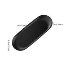 1件装优雅椭圆形黑色首饰钥匙托盘 - 多功能小收纳碟 - 烛台装饰 - 浪漫烛光晚餐道具 - 适用于放置戒指、钥匙和饰品，是节日送给女性和女孩的理想礼物 - 彩色 - 查看 15