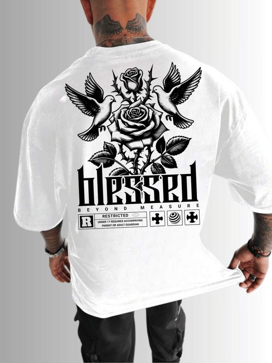 Blesse Street Fashion Oversized Shirt 100% Cotton - White - View 1